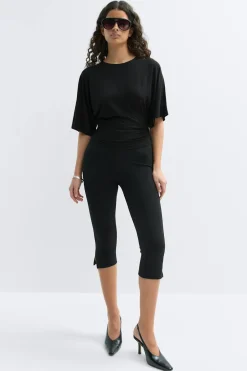 Online Gina Tricot Tie back top Zwart