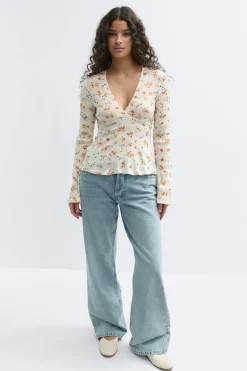 Best Gina Tricot Tie back top Wit