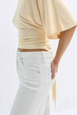 Discount Gina Tricot Tie back top Geel