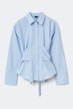 Clearance Gina Tricot Tie blouse Blauw