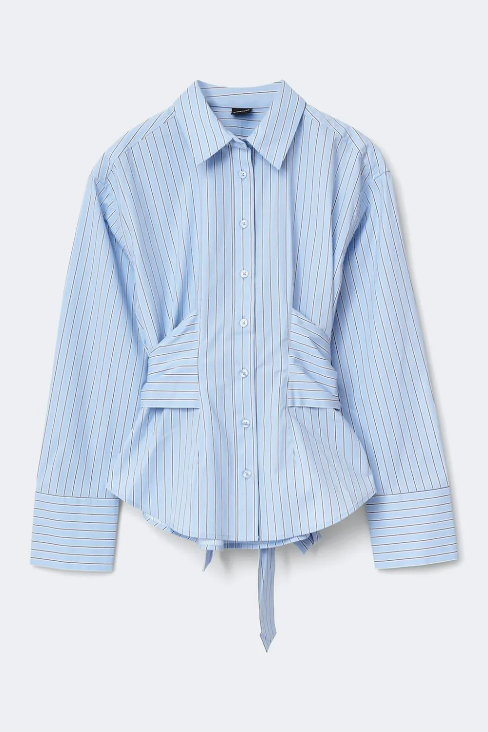 Clearance Gina Tricot Tie blouse Blauw