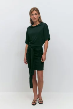 Best Gina Tricot Tie shortsleeve dress Zwart