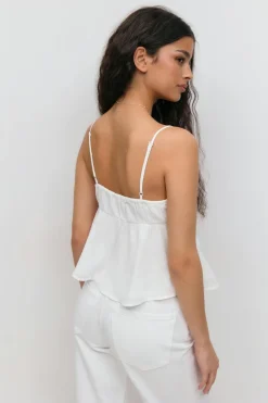 Hot Gina Tricot Tie singlet Wit