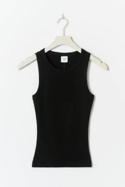 Best Gina Tricot Tight fit rib tank Zwart
