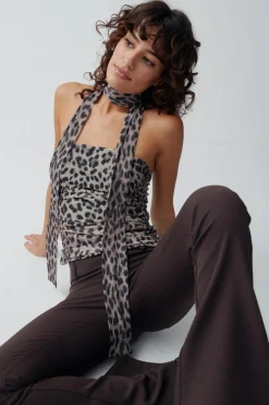 Sale Gina Tricot Tube scarf top Bruin