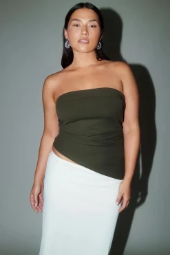 Gina Tricot Tube top Groen