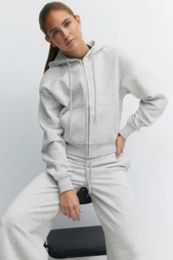 Gina Tricot Ultimate zip hoodie Grijsv