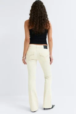 Clearance Gina Tricot Ultra low bootcut jeans Wit