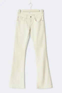 Clearance Gina Tricot Ultra low bootcut jeans Wit