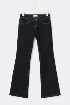 Outlet Gina Tricot Ultra low flare petite jeans Blauw