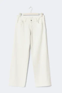Sale Gina Tricot Ultra low wide jeans Wit