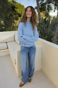 New Gina Tricot Ultra low wide jeans Blauw