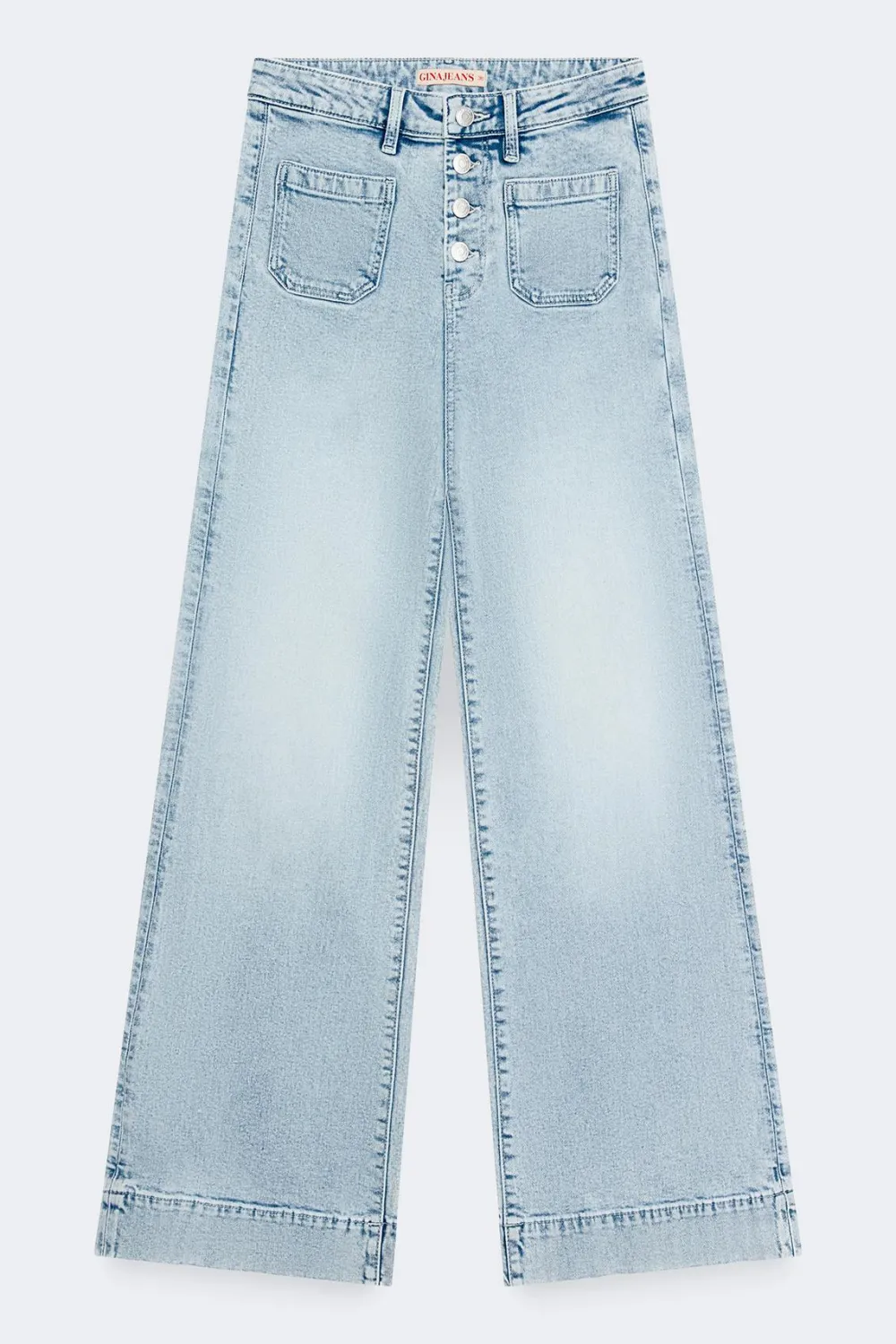 Best Gina Tricot Waist hug flare jeans Blauw