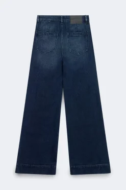 Clearance Gina Tricot Waist hug flare jeans Blauw