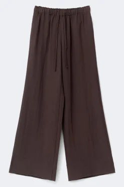 Outlet Gina Tricot Wide drawstring trousers Bruin