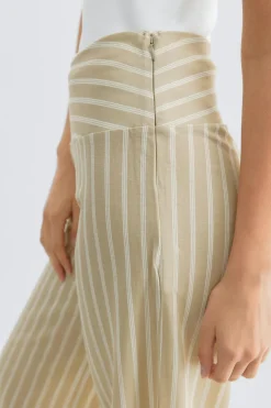 Gina Tricot Wide leg trousers Beige