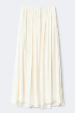 Best Gina Tricot Wide maxi skirt Wit