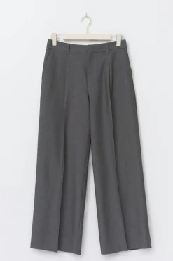 Best Gina Tricot Wide pleated trousers Grijsv