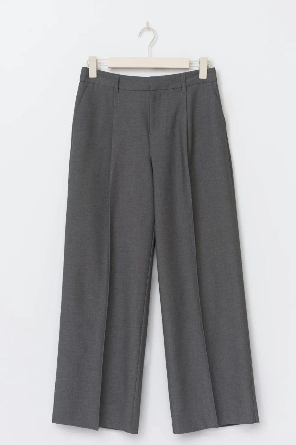 Best Gina Tricot Wide pleated trousers Grijsv