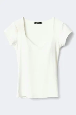 Gina Tricot Wow built-in bra top Wit