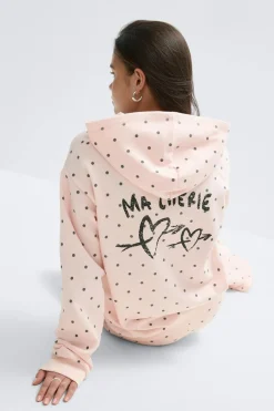 New Gina Tricot Y basic hood Roze