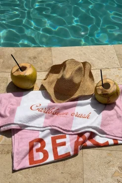 Sale Gina Tricot Y beach towel Wit