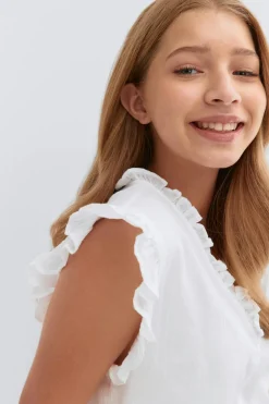 Clearance Gina Tricot Y boho blouse Wit