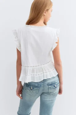 Clearance Gina Tricot Y boho blouse Wit