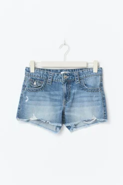Hot Gina Tricot Y chunky denim shorts Blauw