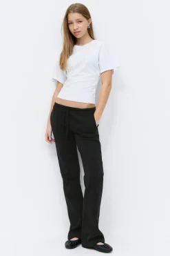 Gina Tricot Y de-lowlow sweatpants Zwart