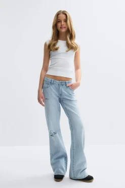 Clearance Gina Tricot Y for real low loose jeans Blauw