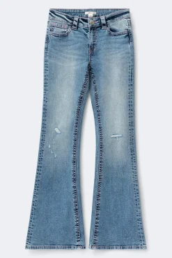 New Gina Tricot Y for real mid waist jeans Blauw