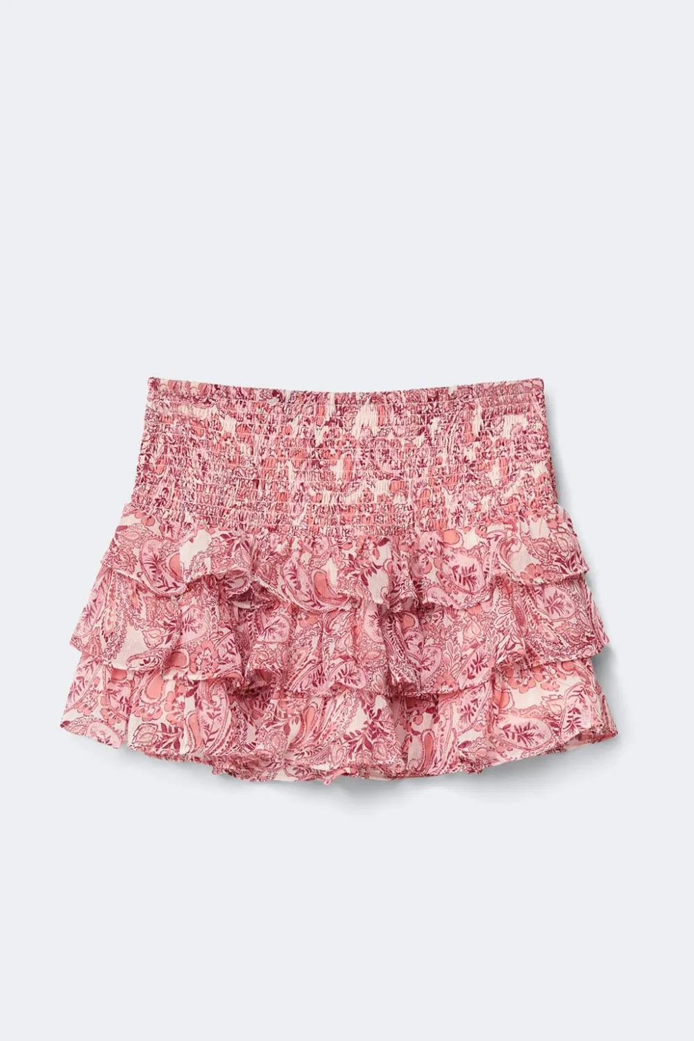 Online Gina Tricot Y frill skirt Roze