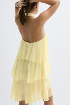 Sale Gina Tricot Y halterneck dress Geel