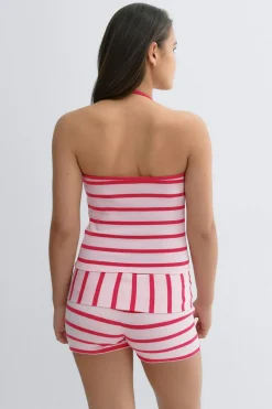 Gina Tricot Y halterneck singlet Roze