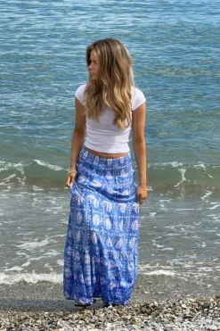 Outlet Gina Tricot Y iconic boho maxi skirt Blauw