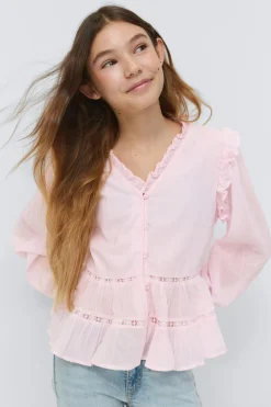 Sale Gina Tricot Y long sleeve blouse Roze