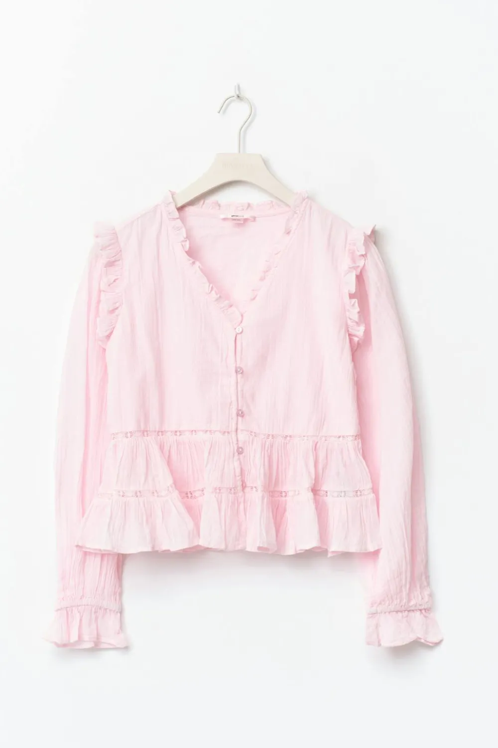 Sale Gina Tricot Y long sleeve blouse Roze
