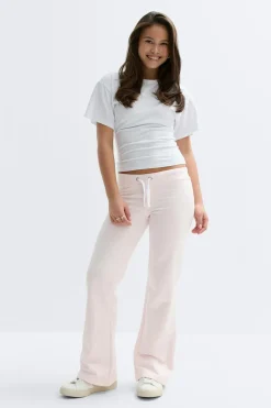 Online Gina Tricot Y low flare sweatpants Roze