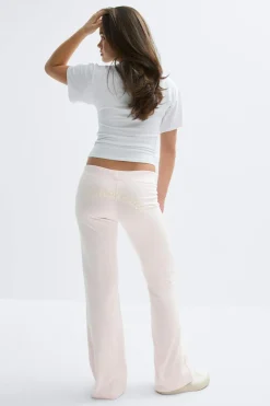Online Gina Tricot Y low flare sweatpants Roze