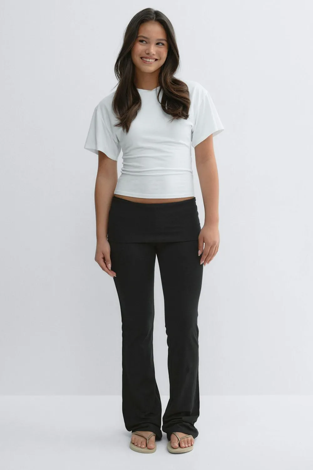 Clearance Gina Tricot Y low waist yoga leggings Zwart