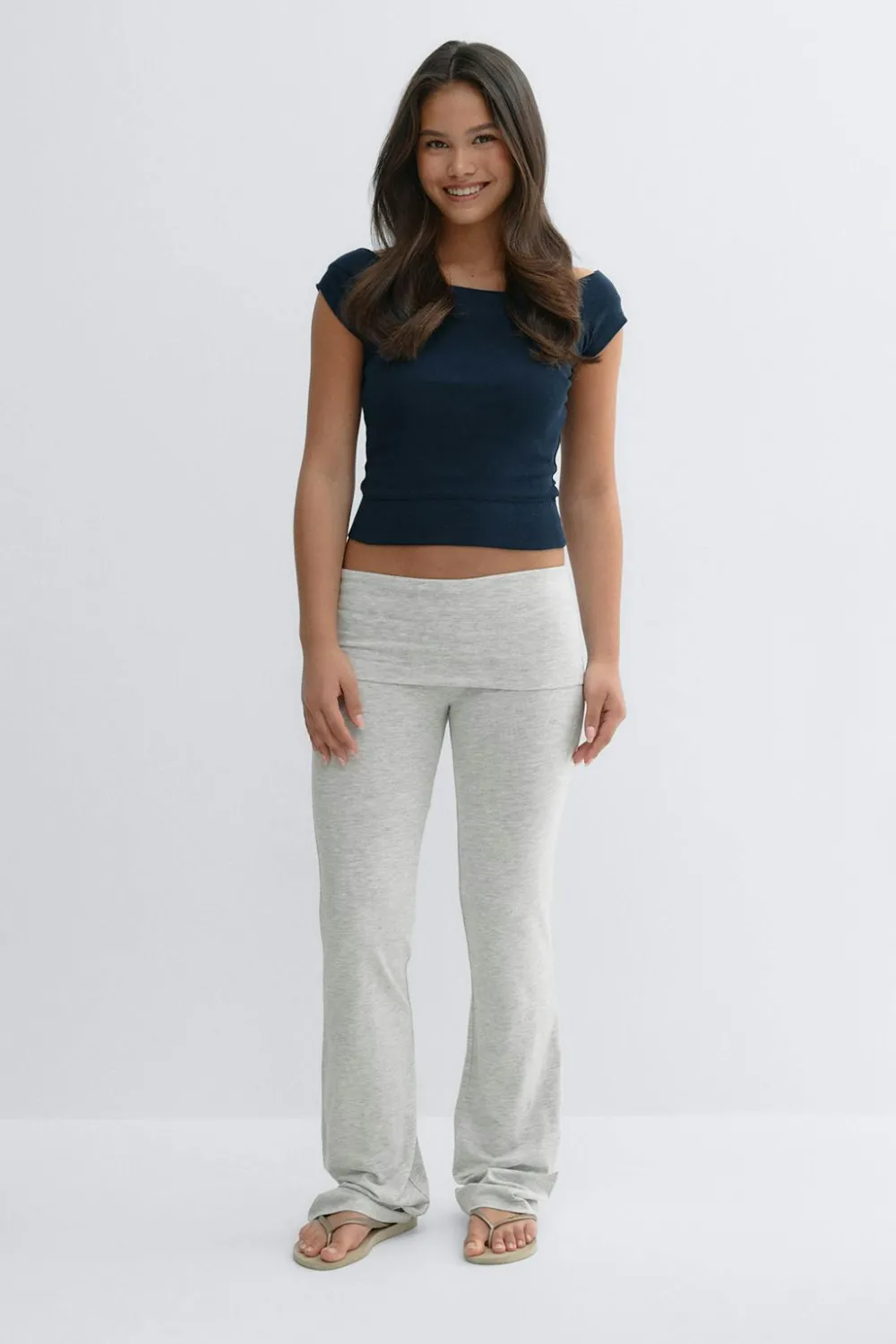 Best Gina Tricot Y low waist yoga leggings Grijsv
