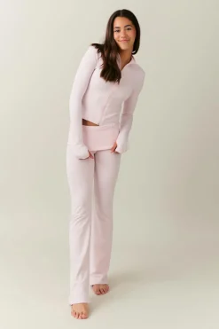 Hot Gina Tricot Y low waist yoga leggings Roze