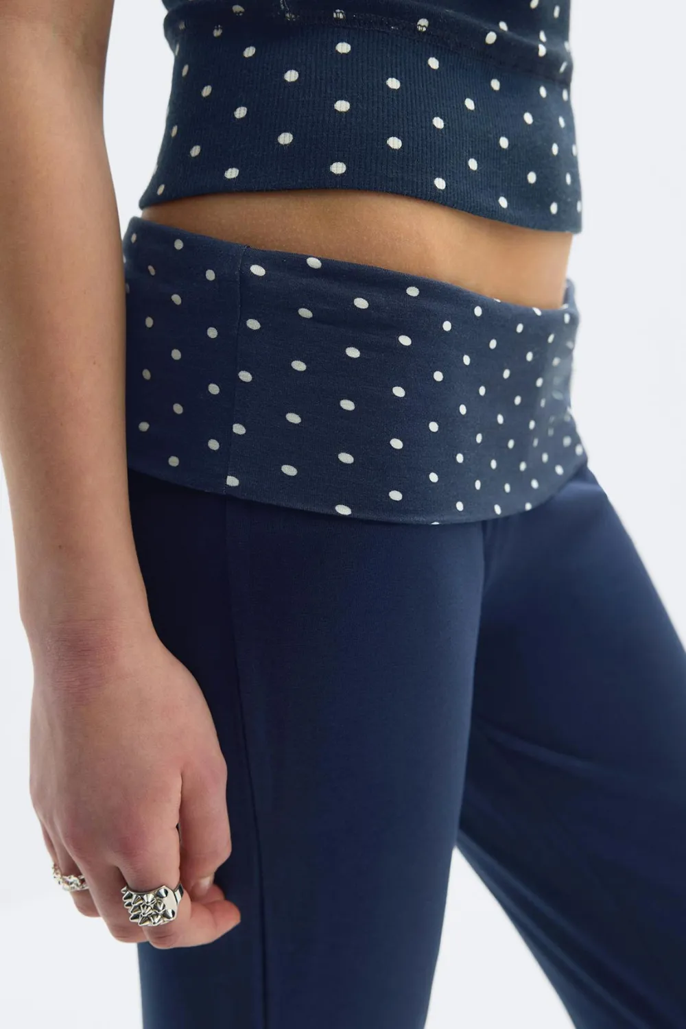 New Gina Tricot Y low waist yoga leggings Blauw