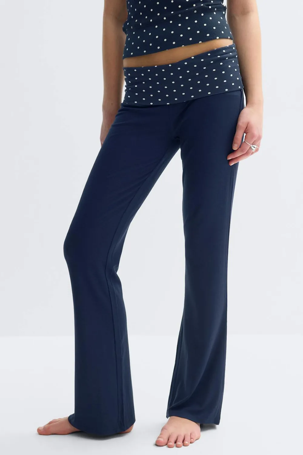 New Gina Tricot Y low waist yoga leggings Blauw