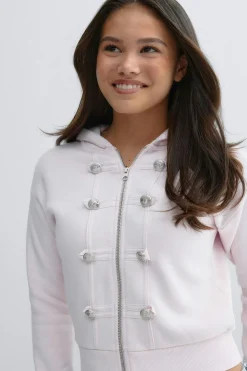 Online Gina Tricot Y napoleon zip hoodie Roze