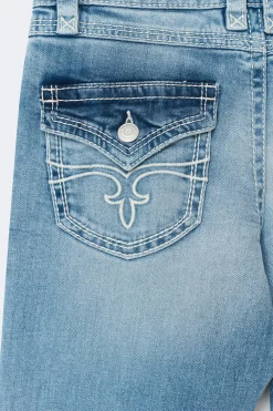 Sale Gina Tricot Y one knee destroy jeans tall Blauw