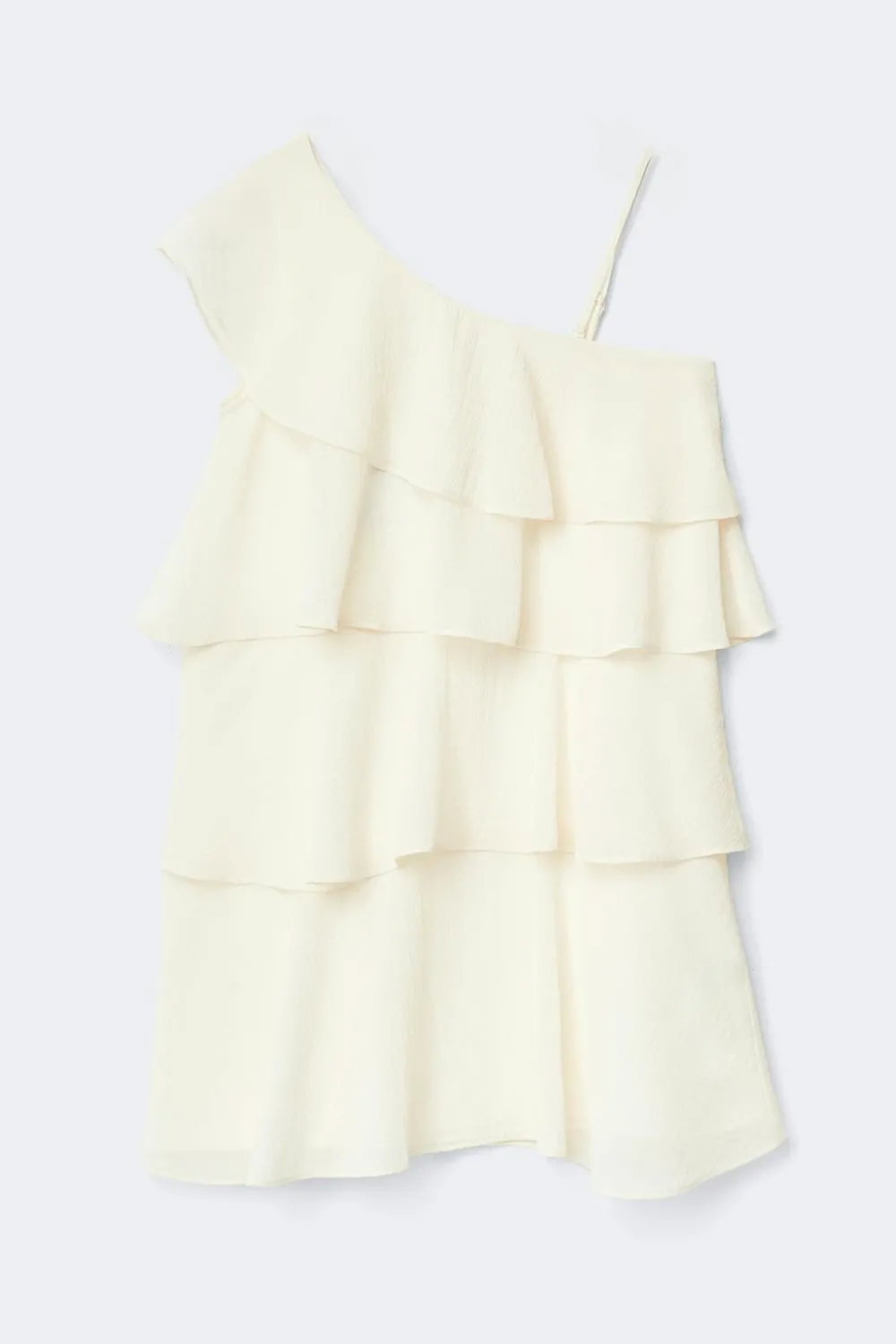 Outlet Gina Tricot Y one shoulder dress Wit