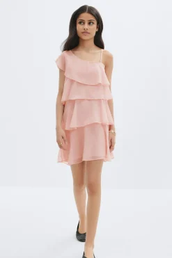 Clearance Gina Tricot Y one shoulder dress Roze