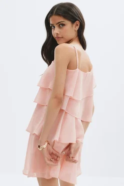 Clearance Gina Tricot Y one shoulder dress Roze